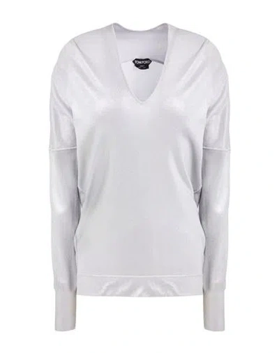 Tom Ford Woman Sweater Grey Size S Viscose In Gray