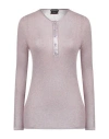 TOM FORD TOM FORD WOMAN SWEATER LILAC SIZE L CASHMERE, SILK, POLYESTER, CALFSKIN