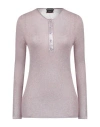 Tom Ford Lurex Ribbed Cashmere Blend Sweater With Buttons In Purple