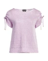 Tom Ford Woman Sweater Lilac Size M Viscose, Polyamide In Purple