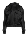 Tom Ford Woman Sweatshirt Black Size 6 Acetate, Viscose, Polyester, Elastane