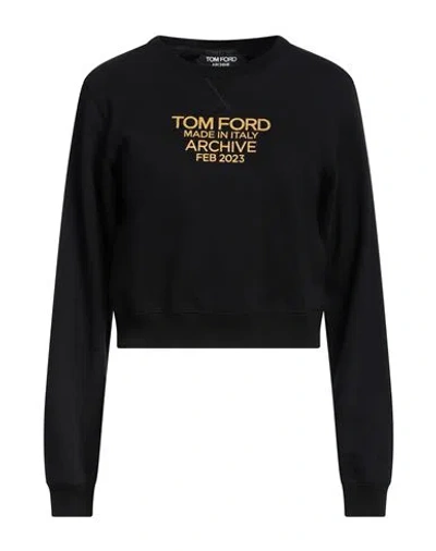 Tom Ford Woman Sweatshirt Black Size M Cotton