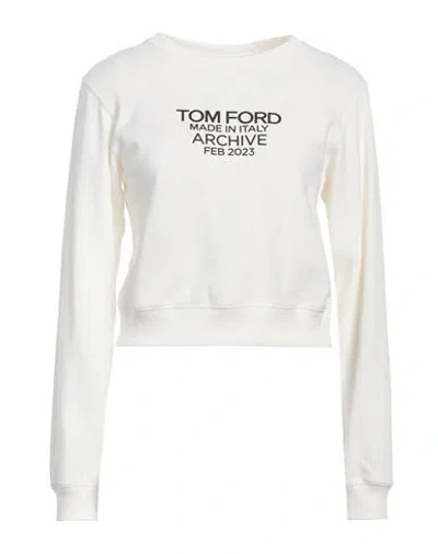 Tom Ford Woman Sweatshirt White Size S Cotton