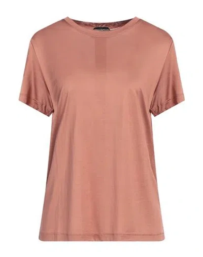Tom Ford Woman T-shirt Antique Rose Size 4 Silk In Pink