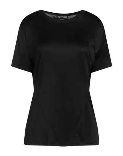 Tom Ford Woman T-shirt Black Size 4 Viscose