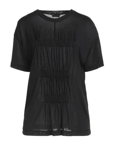 Tom Ford Woman T-shirt Black Size 8 Silk