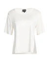TOM FORD TOM FORD WOMAN T-SHIRT IVORY SIZE S SILK