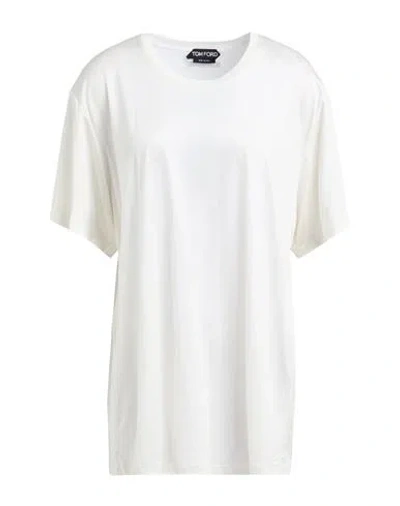 Tom Ford Woman T-shirt Off White Size 00 Silk
