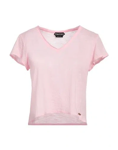 Tom Ford Woman T-shirt Pink Size 0 Cotton, Polyester
