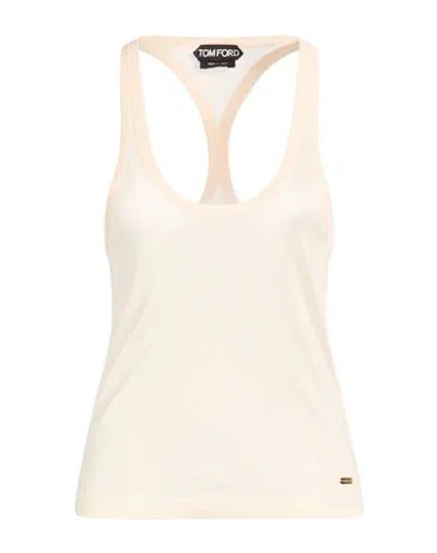 Tom Ford Woman Tank Top Blush Size 2 Silk In Neutral