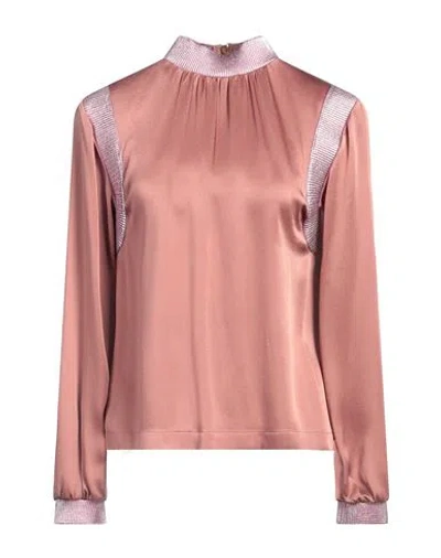 Tom Ford Woman Top Antique Rose Size 2 Acetate, Viscose, Lambskin