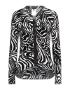 Tom Ford Woman Top Black Size 2 Viscose, Silk In Black