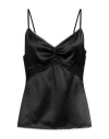 Tom Ford Woman Top Black Size 4 Silk In Black