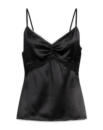 Tom Ford Woman Top Black Size 4 Silk