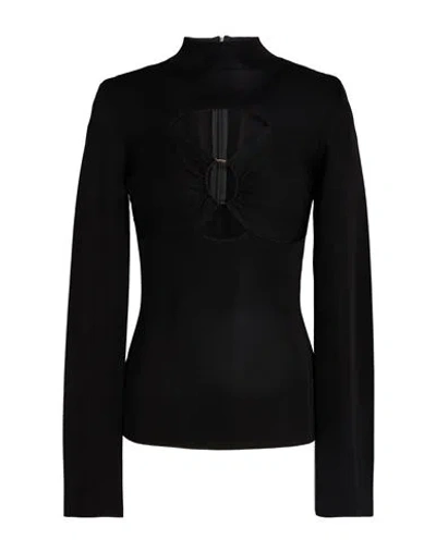 Tom Ford Woman Top Black Size M Viscose, Polyamide