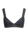 Tom Ford Woman Top Blue Size 0 Cotton, Polyester, Elastane In Blue