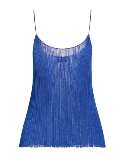Tom Ford Woman Top Bright Blue Size M Viscose