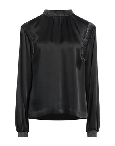 Tom Ford Woman Top Lead Size 2 Acetate, Viscose, Lambskin In Grey