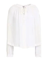 Tom Ford Woman Top Off White Size 2 Silk, Viscose