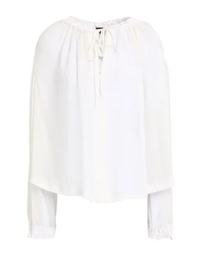 Tom Ford Woman Top Off White Size 2 Silk, Viscose