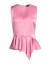 Tom Ford Woman Top Pink Size 2 Acetate, Viscose In Pink