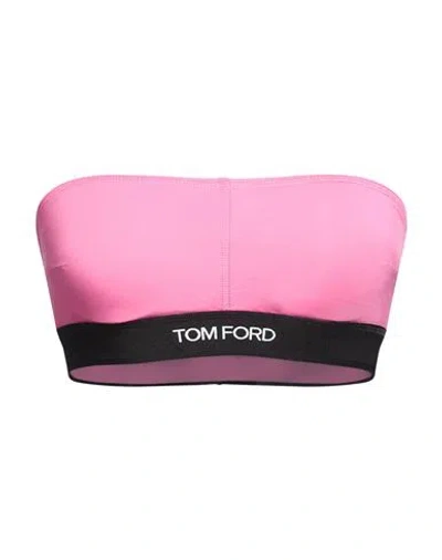 Tom Ford Woman Top Pink Size L Modal, Elastane, Polyester, Polyamide