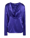 Tom Ford Woman Top Purple Size 10 Silk