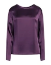 Tom Ford Woman Top Purple Size 2 Acetate, Viscose In Purple