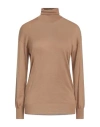 Tom Ford Woman Turtleneck Beige Size L Cashmere, Silk