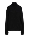 Tom Ford Woman Turtleneck Black Size M Alpaca Wool, Polyamide, Wool In Black