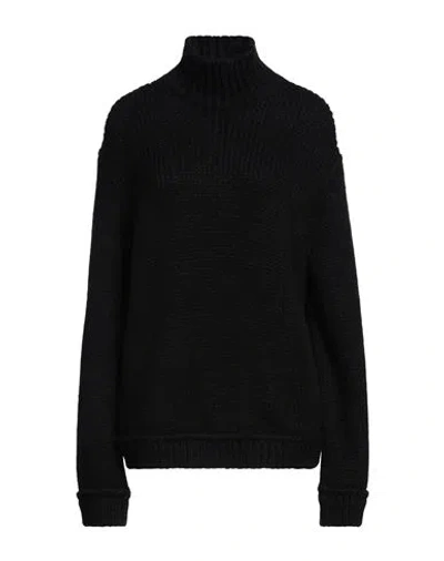 Tom Ford Woman Turtleneck Black Size M Alpaca Wool, Polyamide, Wool