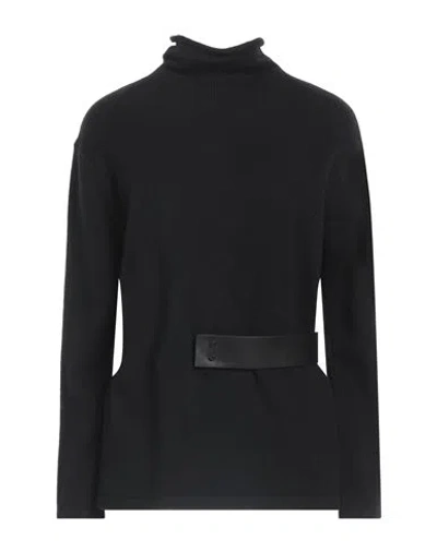 Tom Ford Woman Turtleneck Black Size M Cashmere, Lambskin