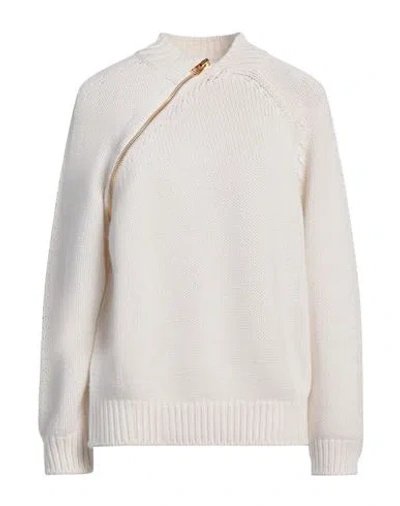Tom Ford Woman Turtleneck Ivory Size L Cashmere, Cotton In White