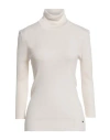 Tom Ford Woman Turtleneck Ivory Size L Cashmere, Silk In White