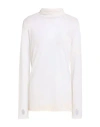 Tom Ford Woman Turtleneck Off White Size L Cashmere, Silk