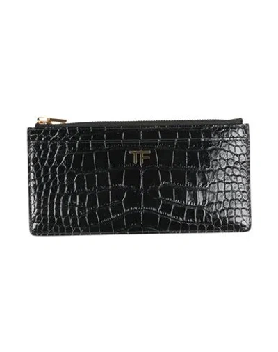 Tom Ford Woman Wallet Black Size - Leather