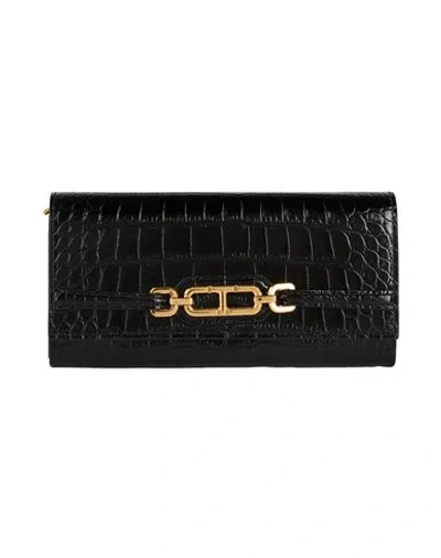 Tom Ford Woman Wallet Black Size - Calfskin