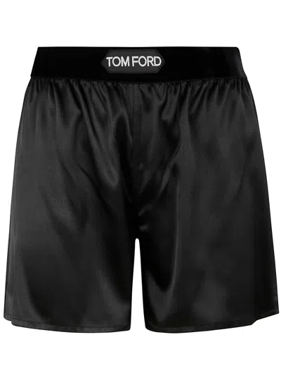 Tom Ford Woman Woven Shorts Trousers Clothing In Black