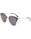 Tom Ford Women's 0898-k 61mm Sunglasses In Blue
