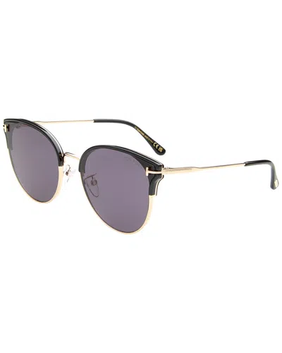 Tom Ford Women's 0898-k 61mm Sunglasses In Black