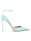 Tom Ford 105mm Patent Leather Ankle-strap Pumps In Multi