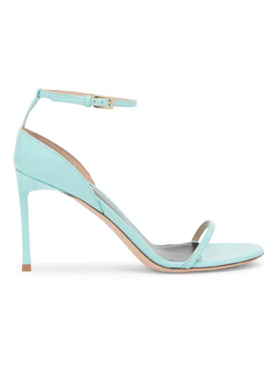 Tom Ford 105mm Patent Leather Stiletto Sandals In Blue