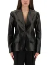 Tom Ford Wool Jacket With Notched Lapels And Front Pockets