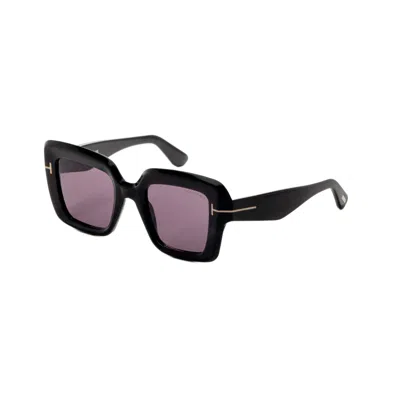 Tom Ford Women's 50mm Shiny Black Sunglasses Ft1157-01a-50 In Multi