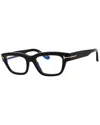 Tom Ford Ladies Brown Rectangular Eyeglass Frames Ft6045b In Brown