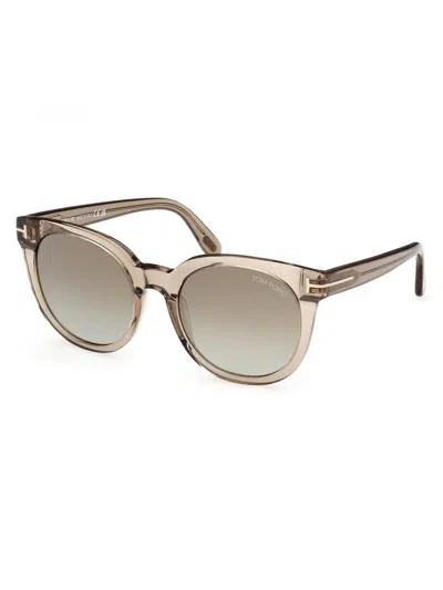 Tom Ford Women's 53mm Butterfly Sunglasses In Gray