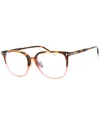 Tom Ford Ladies Brown Rectangular Eyeglass Frames Ft5778db In Pink