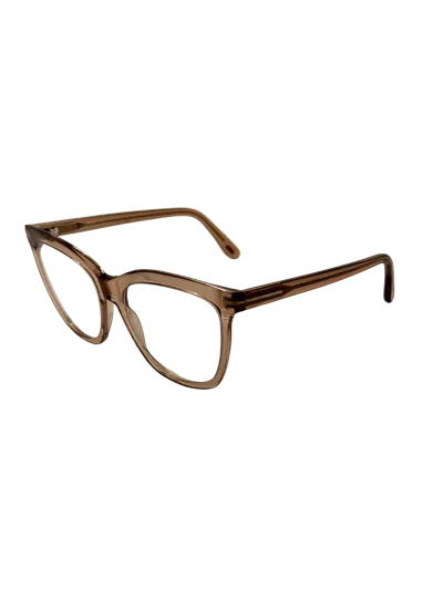 Tom Ford Women's 54 Mm Shiny Light Brown Eyeglasses