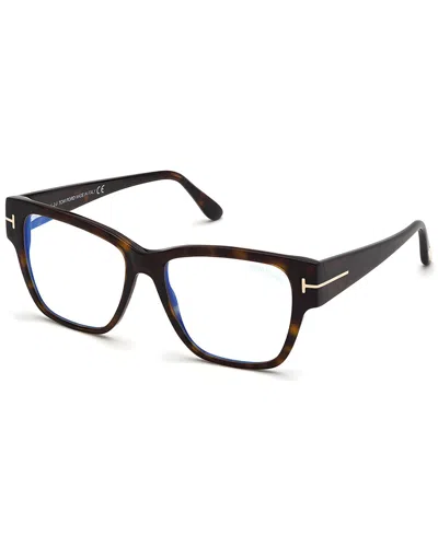 Tom Ford Women's 54mm Blue Light-blocking Optical Frames In Brown