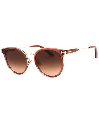 Tom Ford Round-frame Sunglasses In Brown